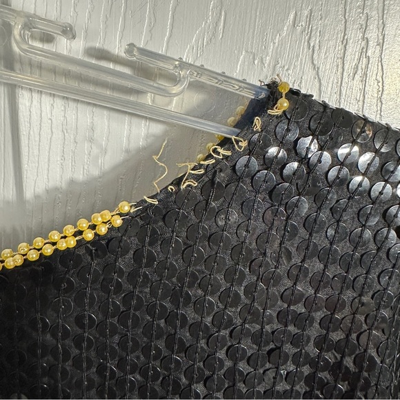 NEW International Fashions NY, Inc. vintage silk/sequin short sleeve top, sz 22 - Picture 13 of 13